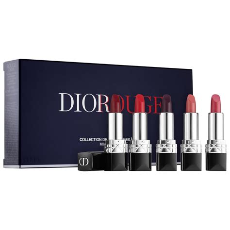 rouge dior lipstick mini set|Dior lipstick color chart.